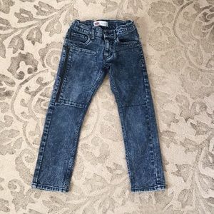 Boys slim fit acid washed jeans